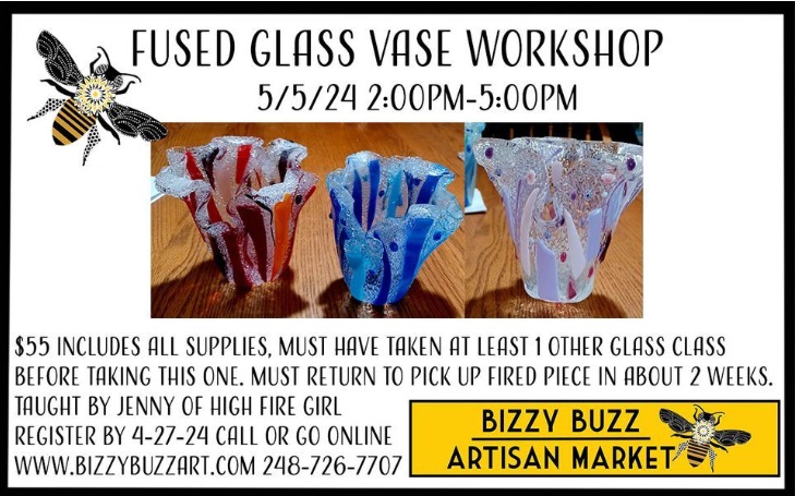 Discover the Art of Glassmaking: Fused Glass Vase Workshop Details