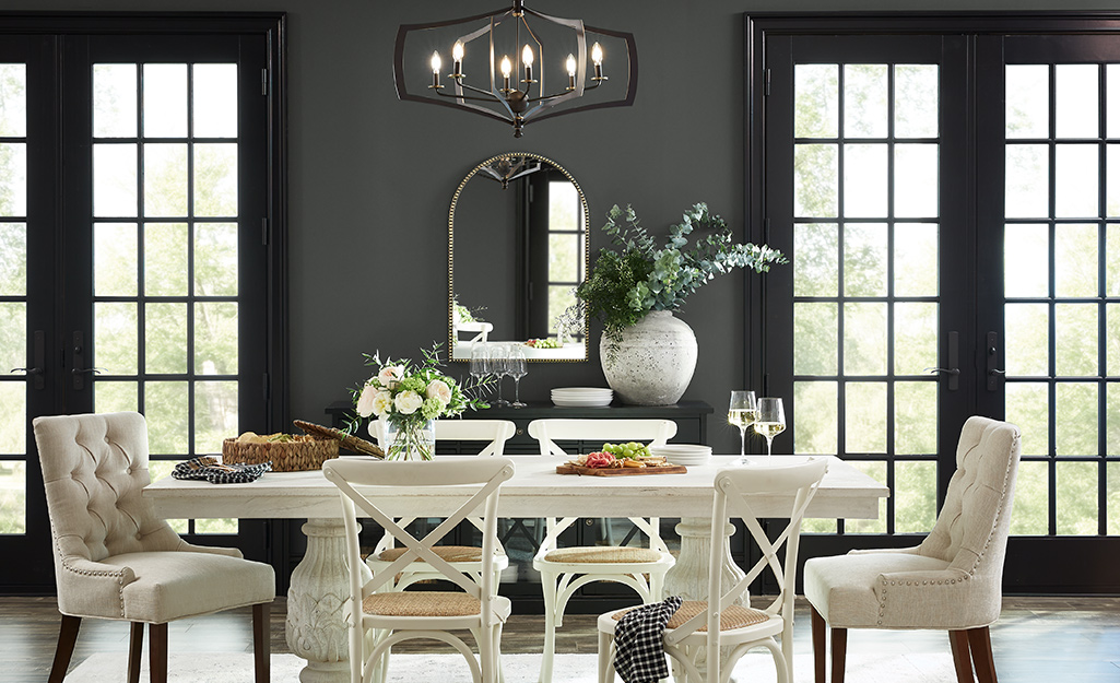 The Impact of Paint Finishes: Gray Dining Room Showcase